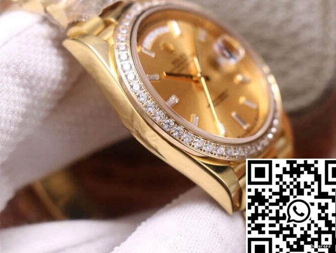 18ct M228348RBR-0002 Gold Effortless 989 Day EW Factory Date Rolex 0716